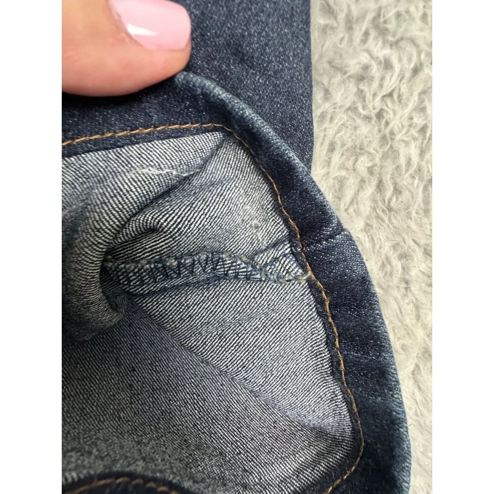 Fried Denim Mens 32/30 Slim Fit Dress Jeans Dark Wash Dinner Comfort - Picture 10 of 12